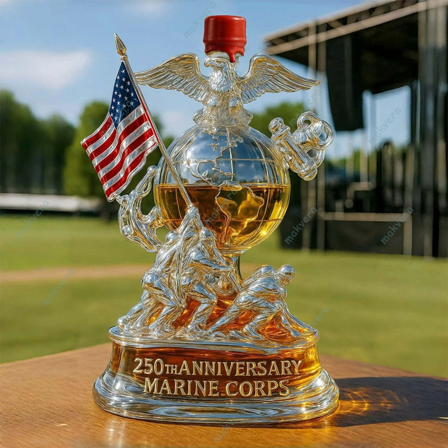 250th Anniversary Marine Corps Commemorative Whiskey Bottle 250th Anniversary Marine Corps Commemorative Whiskey Bottle