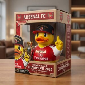 Arsenal F.C UEFA Champions League Final 2026 Rubber Duck