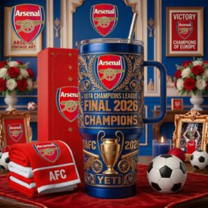 Arsenal F.C UEFA Champions League Final 2026 Tumbler