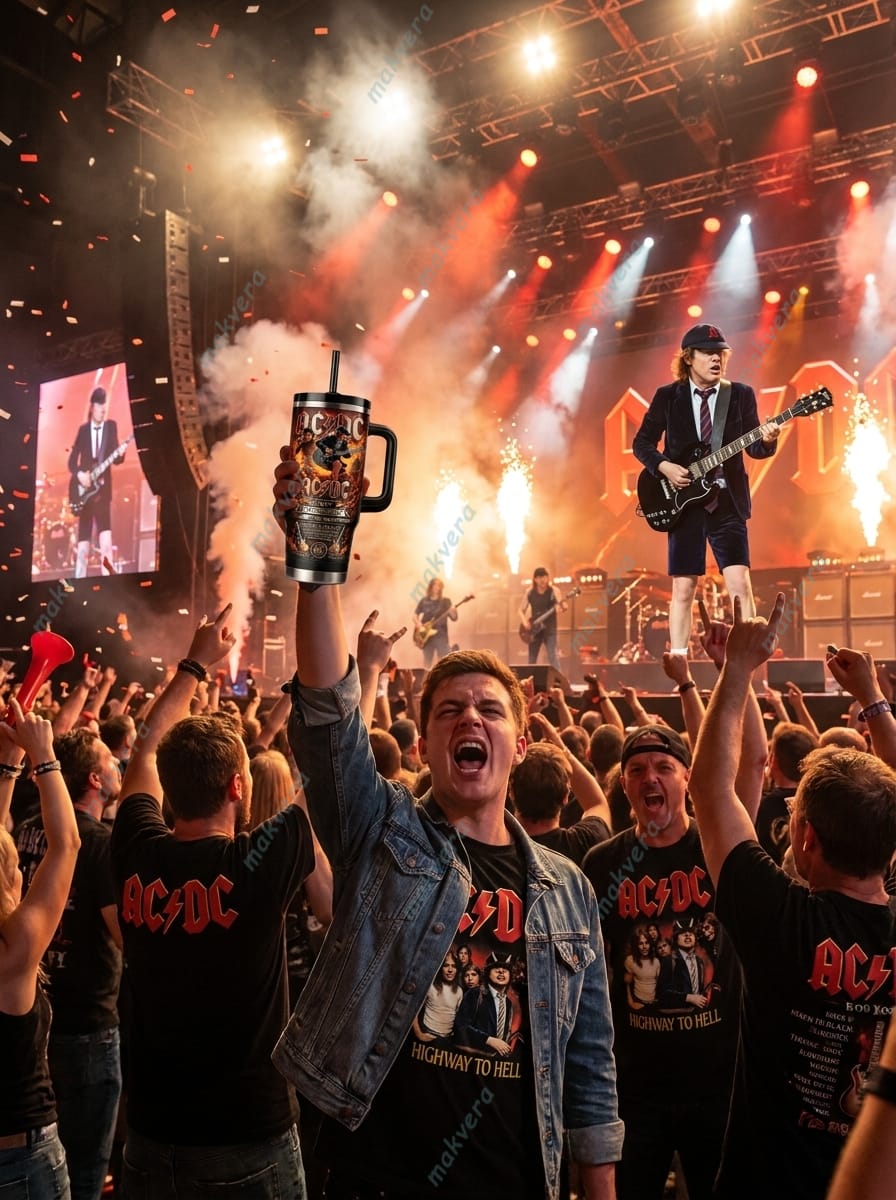 AC/DC 53Rd Anniversary Highway To Hell Tumbler AC/DC 53Rd Anniversary Highway To Hell Tumbler