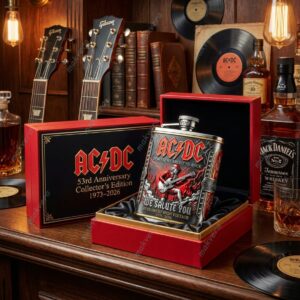 AC/DC 53rd We Salute You Anniversary Hip Flask