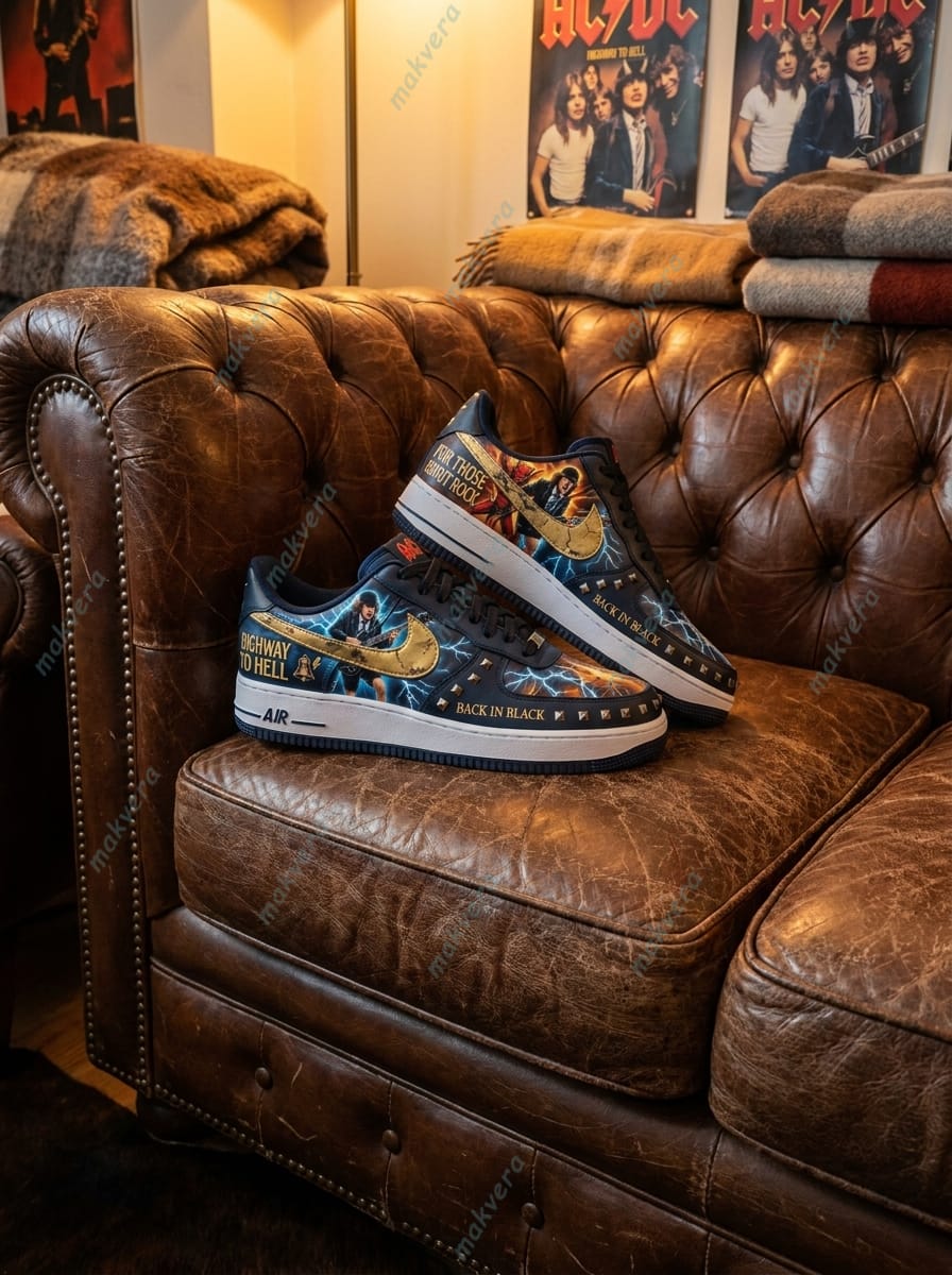 AC/DC For Those About To Rock Air Force 1 Sneaker 2 AC/DC For Those About To Rock Air Force 1 Sneaker 2