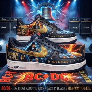 AC/DC For Those About To Rock Air Force 1 Sneaker 2 AC/DC For Those About To Rock Air Force 1 Sneaker 3