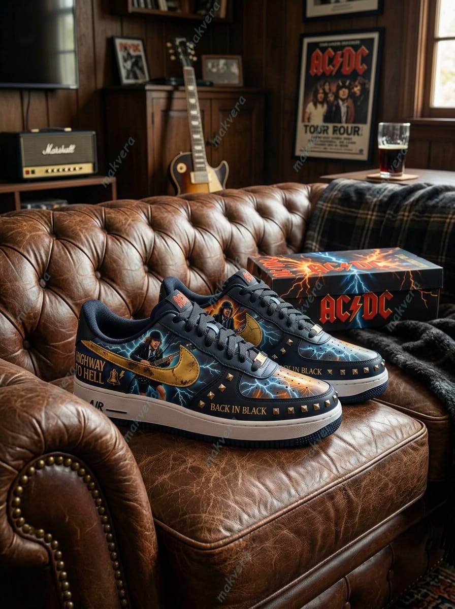 AC/DC For Those About To Rock Air Force 1 Sneaker AC/DC For Those About To Rock Air Force 1 Sneaker