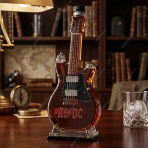 AC/DC Guitar Shaped Whiskey Bottle 2