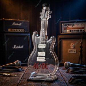 AC/DC Guitar Shaped Whiskey Bottle 3