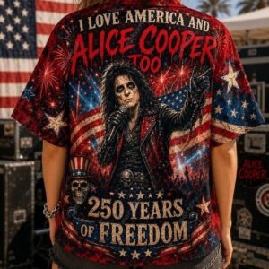 Alice Cooper Too Happy 250 Years Of Freedom Hawaiian Shirt 3