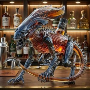 Alien Queen Black Rum Whiskey Bottle 3