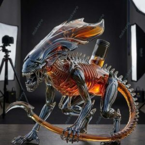 Alien Queen Black Rum Whiskey Bottle