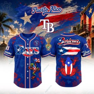 All Team MLB x Boricua Puerto Rico Custom Baseball Jersey 1 All Team MLB x Boricua Puerto Rico Custom Baseball Jersey 2