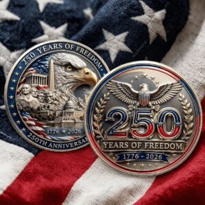 America Celebrating 250 Years Of Freedom Coin