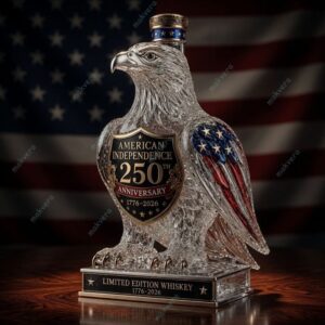 American Independence 250th Anniversary Eagle Shaped Whiskey Bottle 2