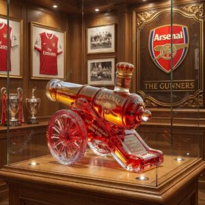 Arsenal 140Th Anniversary Cannon 1886-2026 Whiskey Bottle 2