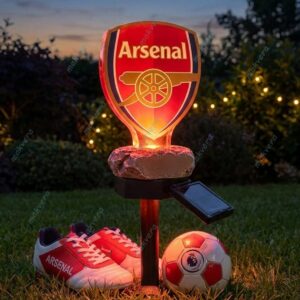 Arsenal FC Premier League Champions 2025 26 Solar Garden Light 2