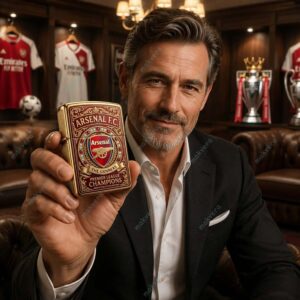 Arsenal FC The Gunners Premier League Champions Zippo Case 2