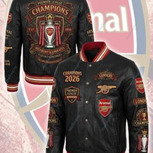 Arsenal Premier League Champions 2026 Bomber Jacket