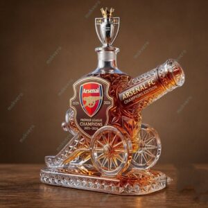 Arsenal Premier League Champions 2026 Cannon Whiskey Bottle 3