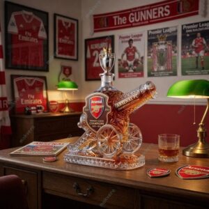 Arsenal Premier League Champions 2026 Cannon Whiskey Bottle