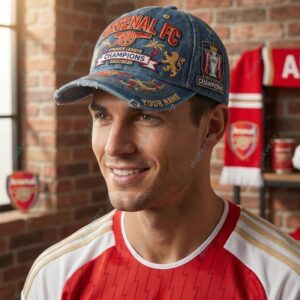 Arsenal Premier League Champions 2026 Custom Cap 2