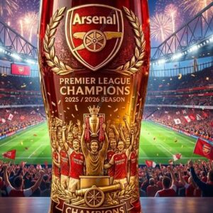Arsenal Premier League Champions 2026 Pint Glass 2