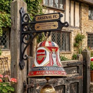 Arsenal Premier League Champions 2026 Wall Bell 2