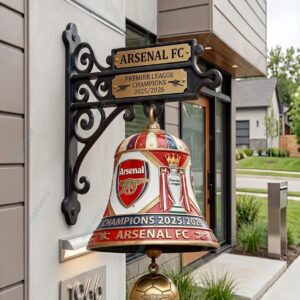 Arsenal Premier League Champions 2026 Wall Bell