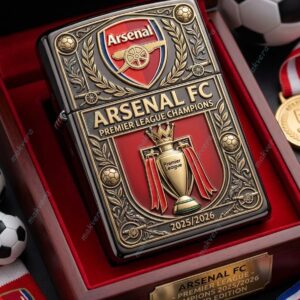 Arsenal Premier League Champions 2026 Zippo Lighter