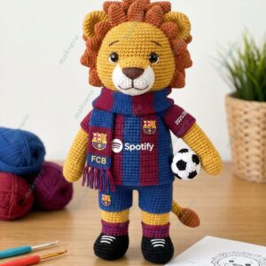 Barcelona La Liga 2025-2026 Champions Crochet Doll