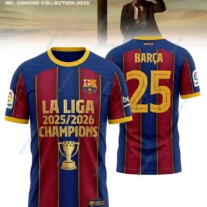 Barcelona La Liga 2025-2026 Champions Football Jersey