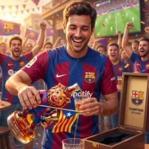 Barcelona La Liga 20252026 Champions Whiskey Bottle 2
