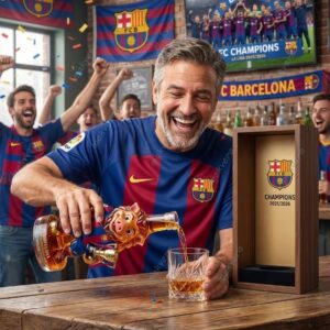 Barcelona La Liga 20252026 Champions Whiskey Bottle 3