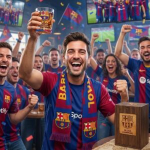 Barcelona La Liga 20252026 Champions Whiskey Glass 2