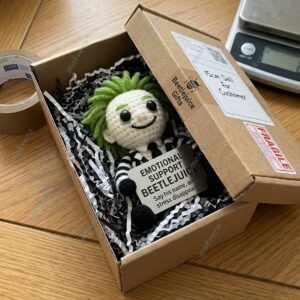 Beetlejuice Emotional Support Crochet Doll 2