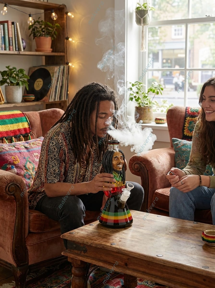 Bob Marley Glass Bong 2 Bob Marley Glass Bong 2