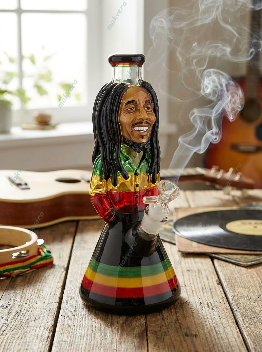 Bob Marley Glass Bong Bob Marley Glass Bong