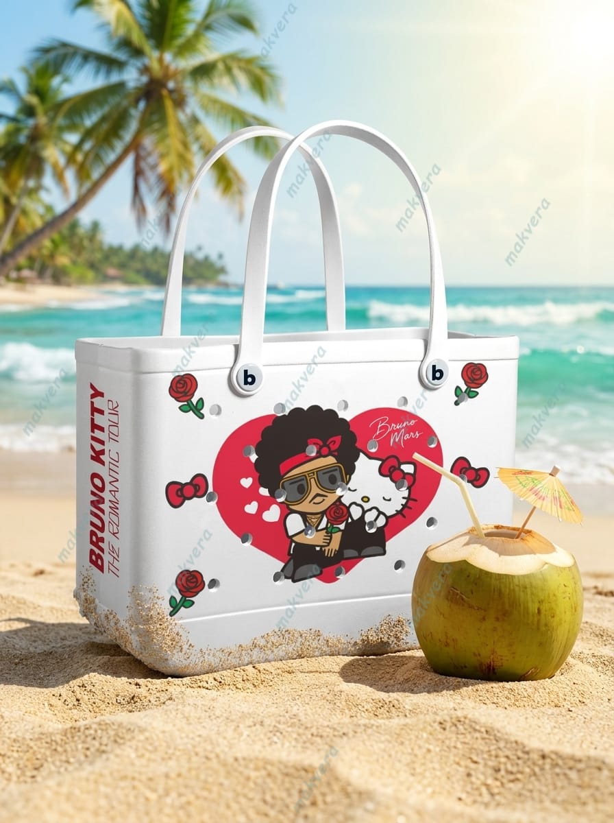 Bruno Kitty The Romantic Tour Rubber Beach Bag Bruno Kitty The Romantic Tour Rubber Beach Bag