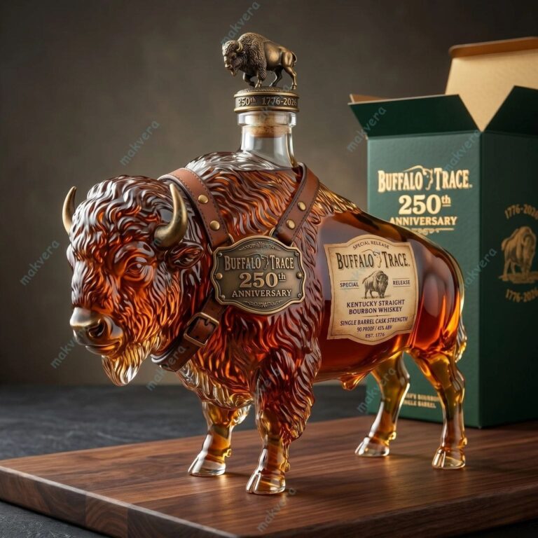 Buffalo Trace 250Th Anniversary American Bison Whiskey Bottle - Makvera ...
