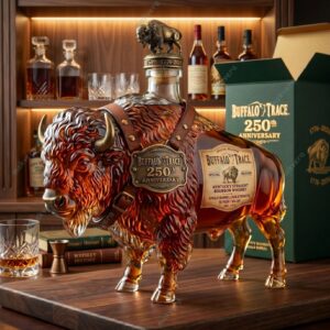 Buffalo Trace 250Th Anniversary American Bison Whiskey Bottle