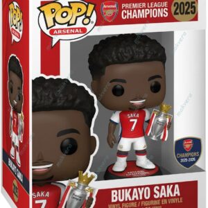 Bukayo Saka Arsenal Premier League Champions 2026 Pop Figure