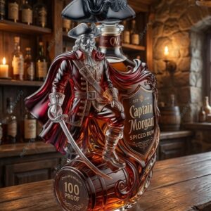 Captain Morgan Founder’s Spirit 100 Proof Spiced Rum Bottle 2