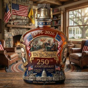 Celebrate America 250th Anniversary Whiskey Bottle 1 Celebrate America 250th Anniversary Whiskey Bottle 2
