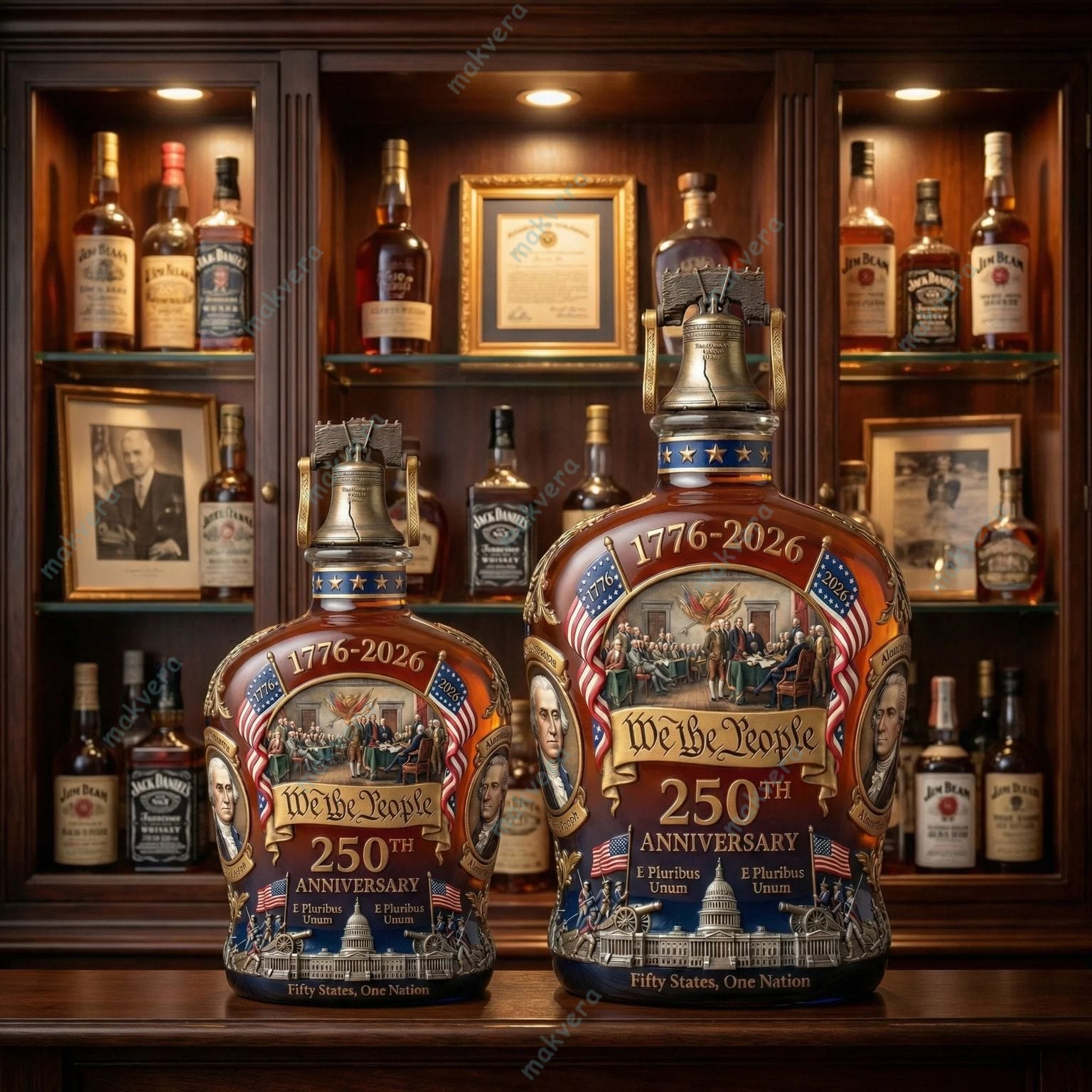 Celebrate America 250th Anniversary Whiskey Bottle Celebrate America 250th Anniversary Whiskey Bottle