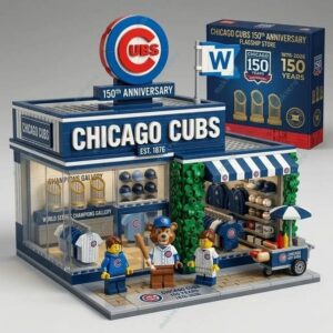 Chicago Cubs 150th Anniversary Collection Building Blocks Set 2