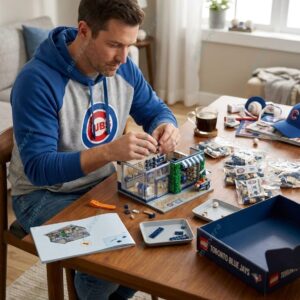 Chicago Cubs 150th Anniversary Collection Building Blocks Set