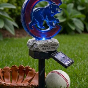 Chicago Cubs 2026 MLB All Star Solar Garden Light 1 Chicago Cubs 2026 MLB All Star Solar Garden Light 2