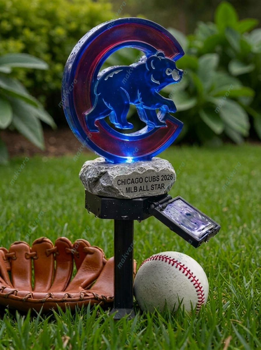 Chicago Cubs 2026 MLB All Star Solar Garden Light 2 Chicago Cubs 2026 MLB All Star Solar Garden Light 2