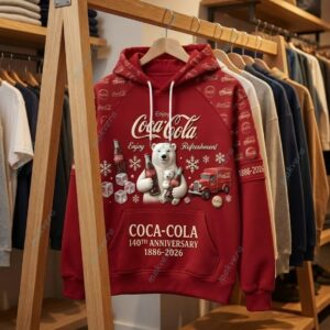 Coca Cola 140 Years Of Preshment 3D Hoodie