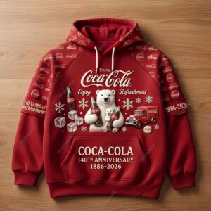 Coca Cola 140 Years Of Preshment 3D Hoodie 5