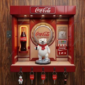 Coca Cola 140 Years Of Preshment Acrylic Key Hanger 2
