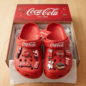 Coca Cola 140th Anniversary Est 1886 Clog Crocs 3